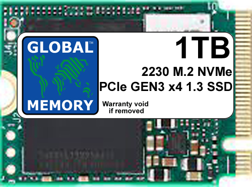 1TB M.2 2230 PCIe Gen3 x4 NVMe SSD FOR LAPTOPS / DESKTOP PCs / SERVERS / WORKSTATIONS